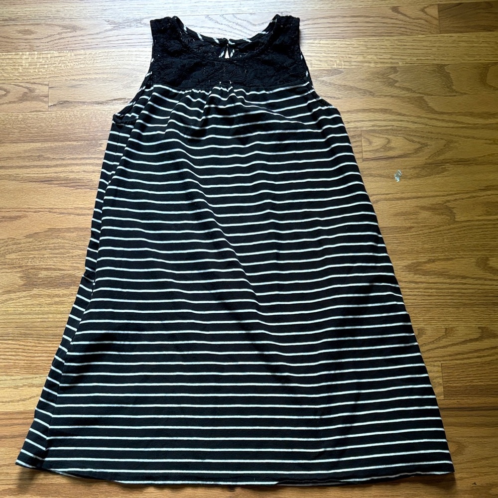 Striped Black and White Dress